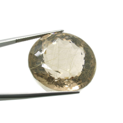 64.00ct. Rutile Quartz Round Cut