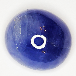 12.95ct Blauer Saphir cabochon oval 14.0x12.4mm