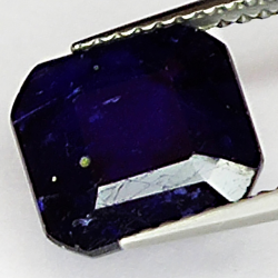 4.48ct Blauer Saphir smaragdschliff 9.2x8.9mm