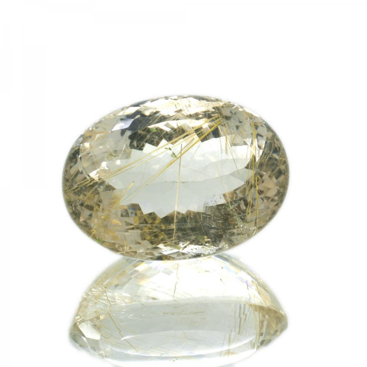 71.40ct. Rutile Quartz Oval Cut