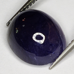 10.41ct Blue Sapphire cabochon oval 13.0x11.0mm