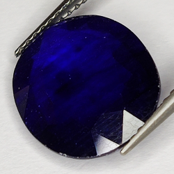 6.61ct Blue Sapphire oval cut 13.5x11.5mm