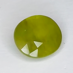 2.70ct Saphir vert coupe ovale 8.4x7.6mm