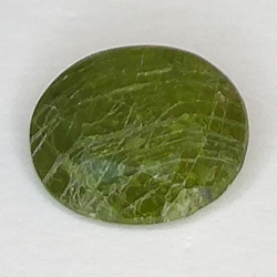 6.29ct Zaffiro verde taglio ovale 9.1x7.5mm