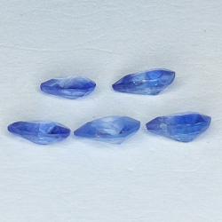 1.58ct Saphir Bleu coupe poire 5.5x4.1mm 5pcs