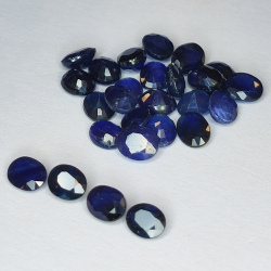 13,23ct Blauer Saphir ovalschliff 5x4mm 26Stk