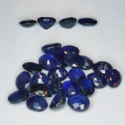 13.23ct Saphir Bleu coupe ovale 5x4mm 26pcs