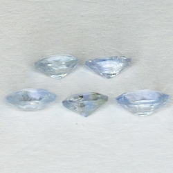 1.75ct Bleu Saphir ovale coupe 5.4x3.7mm 5pcs