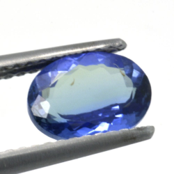 Tanzanite taille ovale 1,45 ct 8,14x6,17 mm