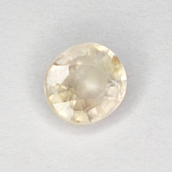 1.14ct Saphir Blanc coupe ovale 6.0x5.3mm