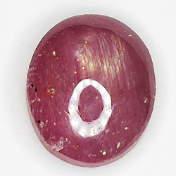 5.35ct Rubino Stella cabochon ovale 10.4x8.7mm