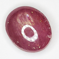 5.35ct Rubino Stella cabochon ovale 10.4x8.7mm