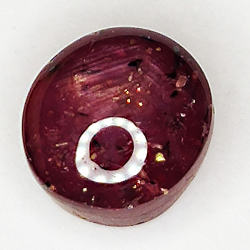 6.00ct Rubin Stern cabochon oval 8.8x8.2mm