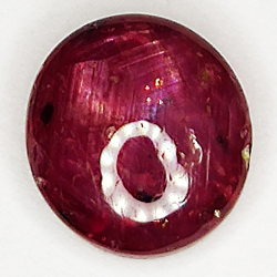 3.03ct Ruby Star cabochon oval 8.5x7.8mm