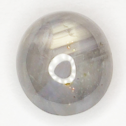 2.99ct Saphir Blanc Étoilé cabochon ovale 7.9x7.1mm