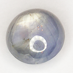 6.18ct Saphir Blanc Étoilé cabochon rond 8.7x8.7mm