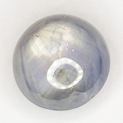 6.18ct Saphir Blanc Étoilé cabochon rond 8.7x8.7mm