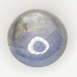 6.18ct Saphir Blanc Étoilé cabochon rond 8.7x8.7mm