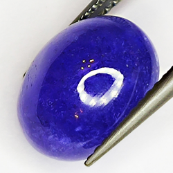 7.26ct Tanzanite cabochon oval 12.0x9.5mm