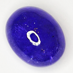 7.26ct Tanzanite cabochon oval 12.0x9.5mm