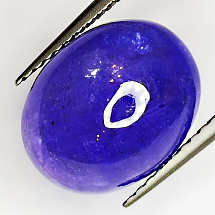 7.26ct Tanzanite cabochon oval 12.0x9.5mm