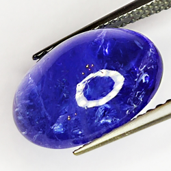 5.28ct Tanzanite cabochon ovale 12.7x8.9mm