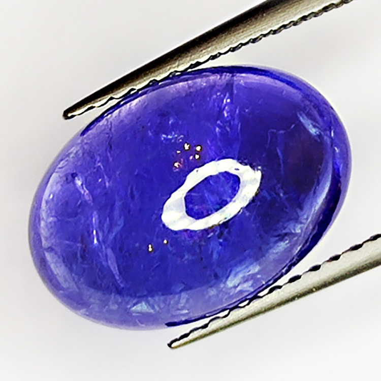 5.28ct Tanzanite cabochon ovale 12.7x8.9mm