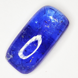 6.57ct Tanzanite cabochon rectangular 15.7x7.8mm