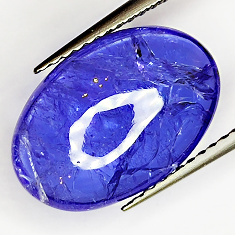 4.94ct Tanzanite cabochon ovale 14.5x9.7mm