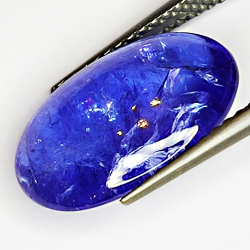 4.94ct Tanzanite cabochon oval 14.5x9.7mm