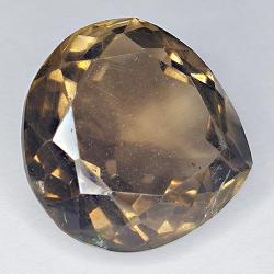 30.42ct Quartz Fumé coupe poire 20x20mm