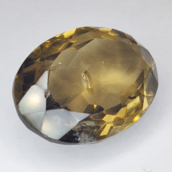 44.26ct Quartz Fumé coupe ovale 28x20mm