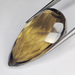 41.80ct Pear Cut Smoky Quartz 31x17mm