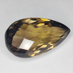 41,80ct Rauchquarz birnenschliff 31x17mm