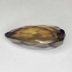 41.80ct Quartz Fumé coupe poire 31x17mm