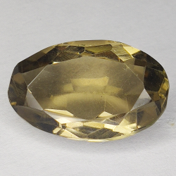 10.06ct Quartz Fumé coupe ovale 18x11mm