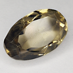 10.06ct Quarzo Fumé taglio ovale 18x11mm