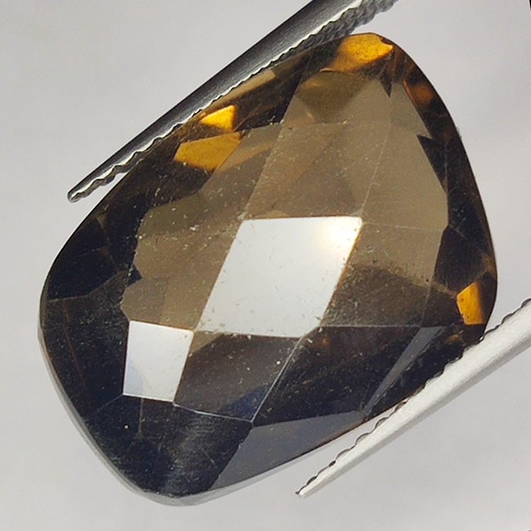 12.78ct Quarzo Fumé taglio fantasia 16x12mm