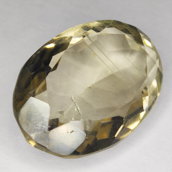 49.46ct Quartz Fumé coupe ovale 29x20mm