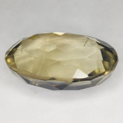 49.46ct Quartz Fumé coupe ovale 29x20mm