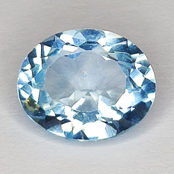 3.66ct Topazio Blu taglio ovale 10.7x8.8mm