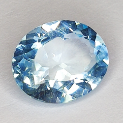 3.66ct Blue Topaz oval cut 10.7x8.8mm