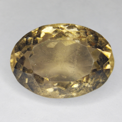 46.51ct Quartz Fumé coupe ovale 26x18mm