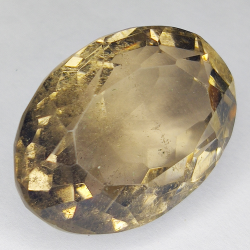 46.51ct Quartz Fumé coupe ovale 26x18mm