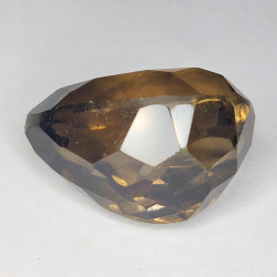 37.45ct Quartz Fumé coupe poire 24x16mm