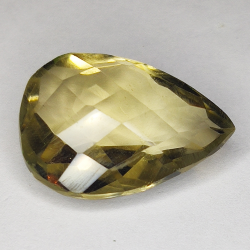 18.07ct Quartz Fumé coupe poire 21x15mm