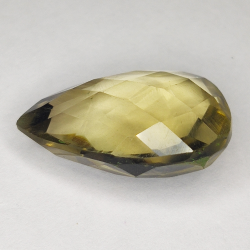 18.07ct Quartz Fumé coupe poire 21x15mm