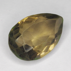 11.52ct Cuarzo Ahumado talla pera 19x12mm