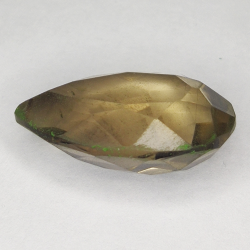 11.52ct Cuarzo Ahumado talla pera 19x12mm