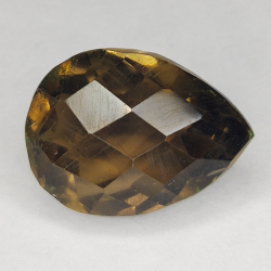 14.60ct Quarzo Fumé taglio pera 17x13mm